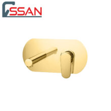 شیر روشویی توکار ایکاد تنسو طلایی راسان
