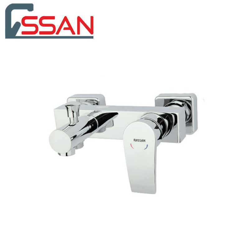 bath-star-rassan شیر حمام مدل استار کروم راسان