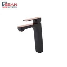 شیر روشویی مدل گارنت مشکی رزگلد راسان