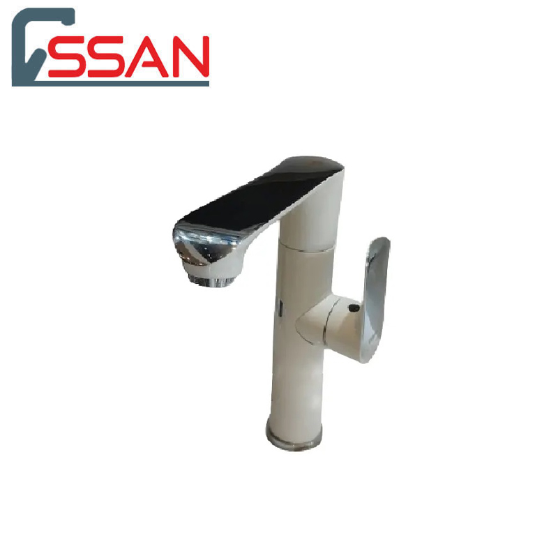 شیر روشویی پایه بلند دینو شیری کروم راسان