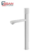 شیر روشویی پایه بلند مدل رناتا پلاس کروم مات راسان