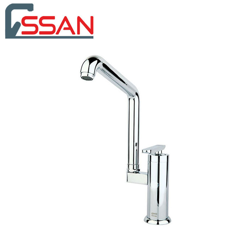 sink-felora-rassan شیر آشپزخانه مدل فلورا کروم راسان