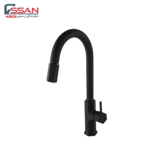 شیر ظرفشویی شاوری تونو مشکی راسان