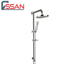 علم دوش حمام تینا مشکی کروم راسان