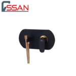 شیر توالت توکار ایکاد تنسو مشکی رزگلد راسان