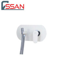 شیر توالت توکار ایکاد تنسو شیری کروم راسان
