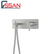 شیر توالت توکار رزالین کروم مات راسان