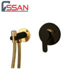 شیر توالت توکار ویوات تنسو مشکی طلایی راسان